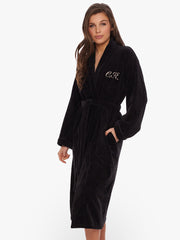 Robe Cotton Midnight Black